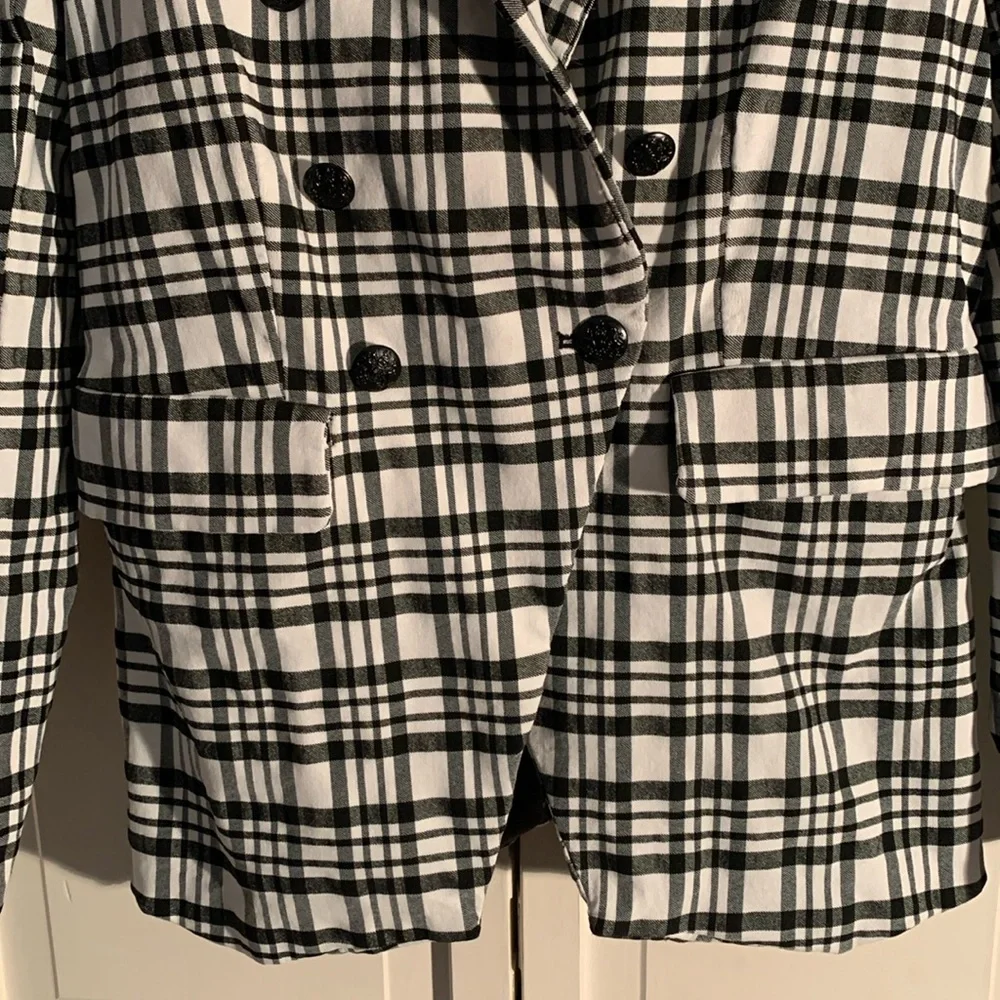 Maison D' Amelie Paris Black & White Blazer EUC